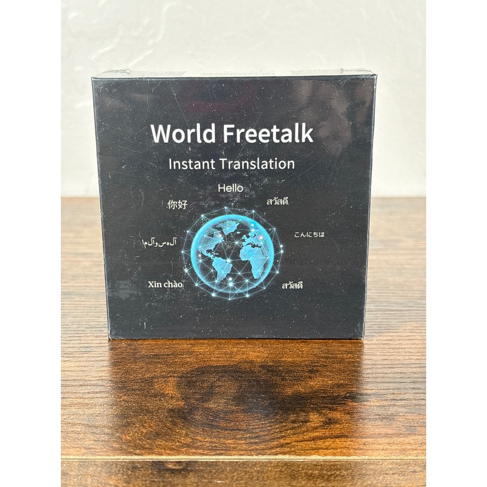 World Freetalk Instant Translation Recorder Bluetooth 5.2 130+ Languages New